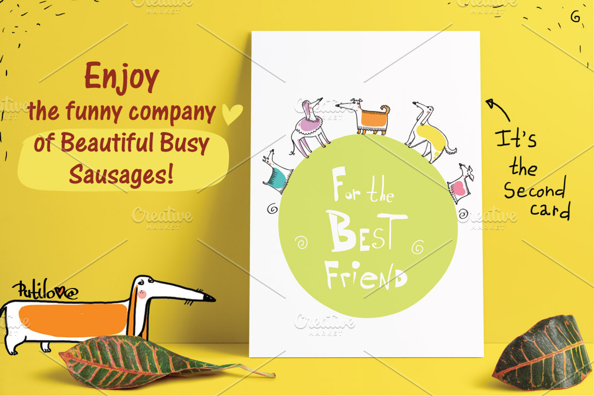 BusySausage Vol.1 patterns, an Animal Illustration by Zooza Art (Photo 9 of 9)