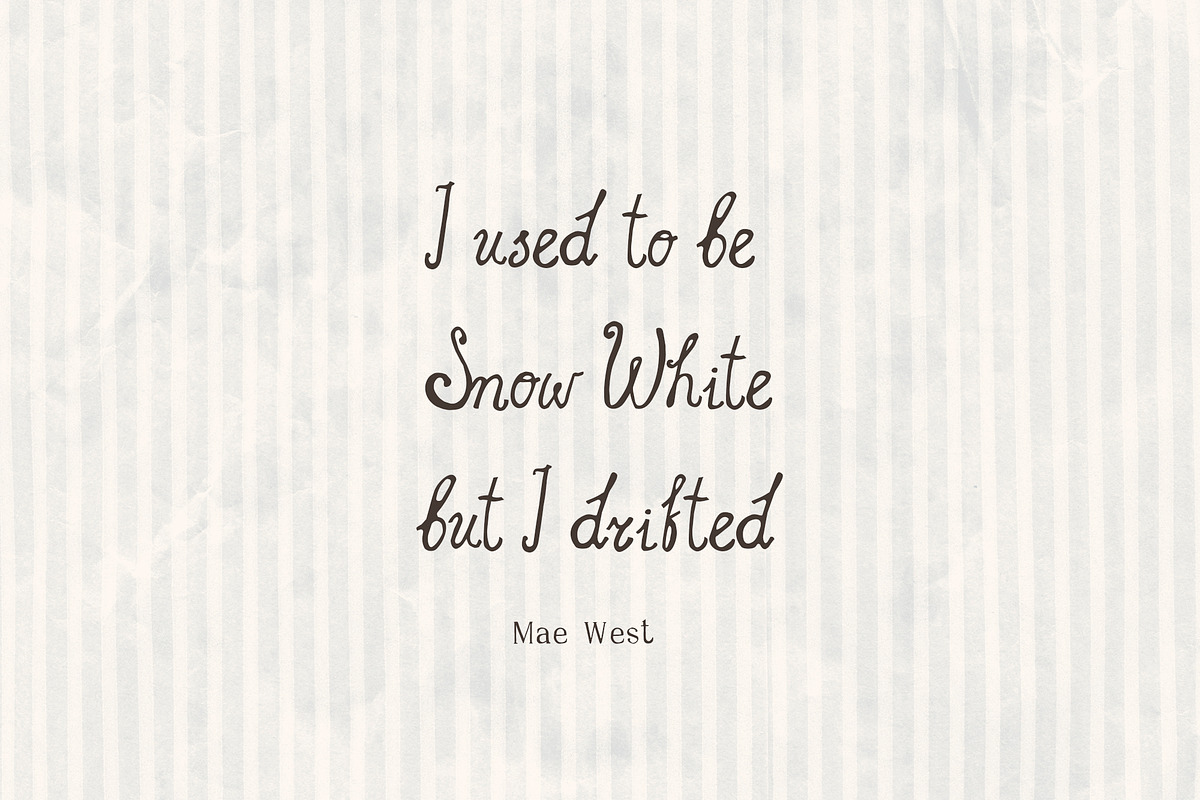 Whimsical Cozy Hand Written Font, a Handwritten Font by whiteheartdesign (Photo 6 of 13)