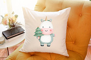 Christmas Unicorn Clipart Sublimatio, an Illustration by Sublimation Artist (Thumbnail 6 of 6)