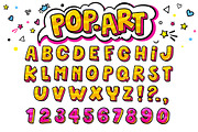 Comic retro letters set., an Object Graphic by VectorStory (Thumbnail 1 of 2)
