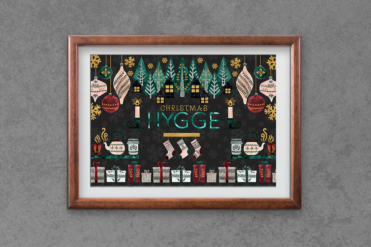 Christmas HYGGE Collection, a Decorative Illustration by Yuliya Shora (Photo 5 of 5)
