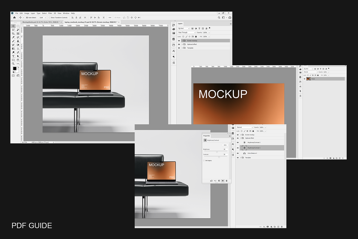 Macbook Laptop Mockup, a Mac Mockup by Replika Machine (Photo 6 of 6)