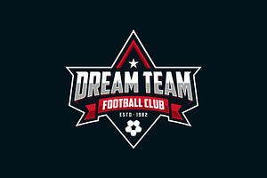 Football Club Emblem Logo Design