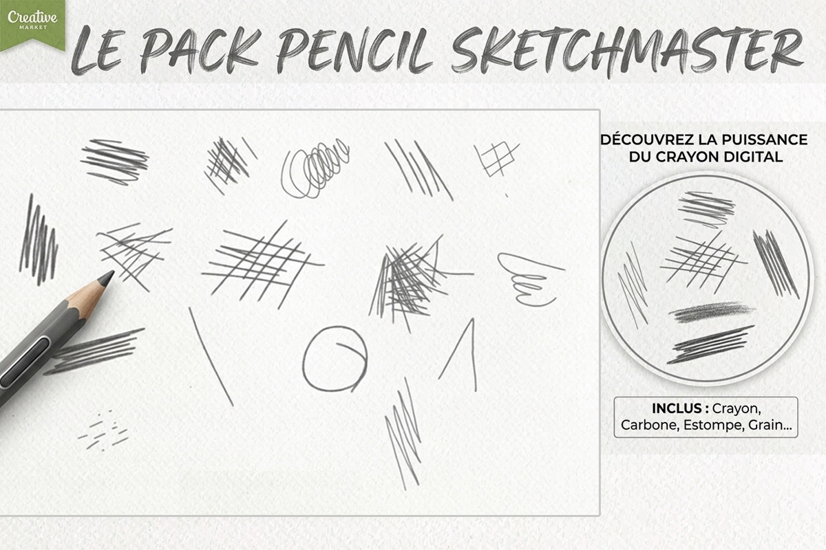 16 Essential Sketch Brushes, a Brush Add-On by 3d_model_tifotizi (Photo 2 of 2)