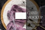 Halloween Card Mockup 3.5x2Name fall, an Advertising Mockup by PawMockups (Thumbnail 1 of 10)