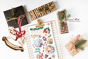 Christmas Clip Art, a Seasonal Illustration by Leonaa art (Thumbnail 4 of 10)
