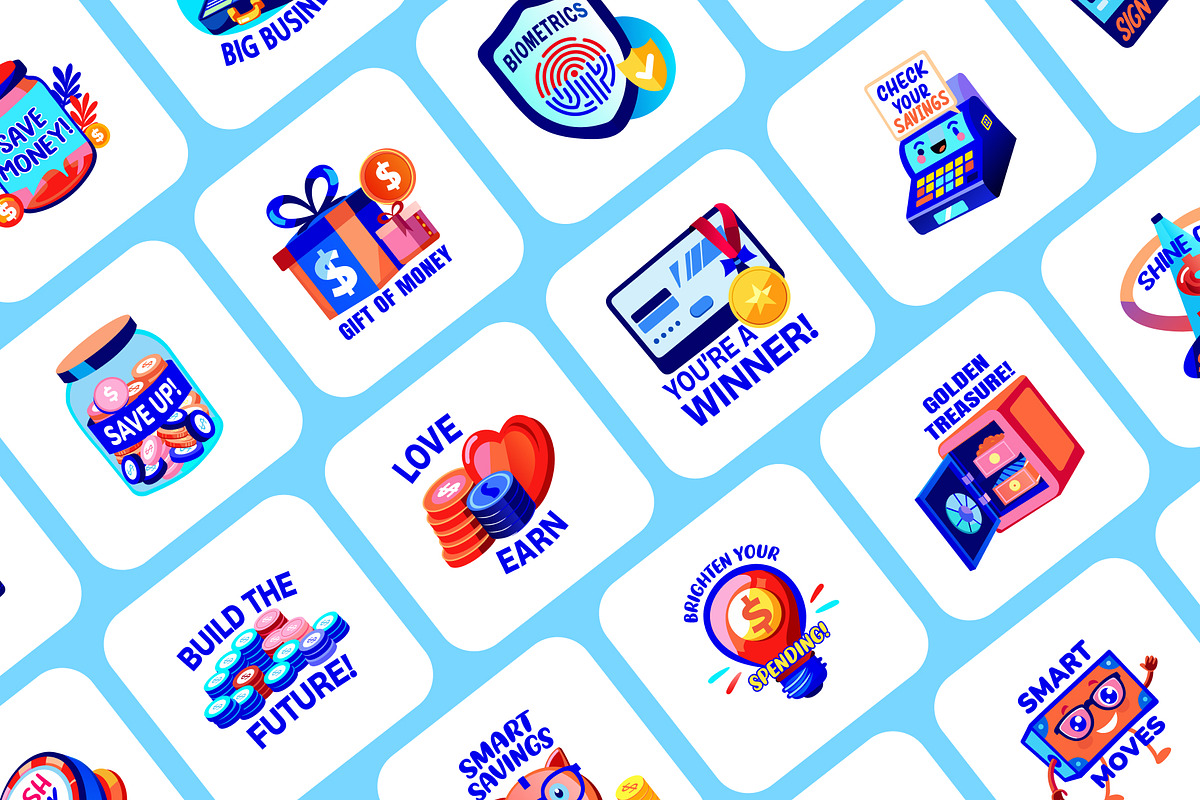 Credit and Debit Card Stickers, a Duotone Icon by Prosymbols (Photo 5 of 8)
