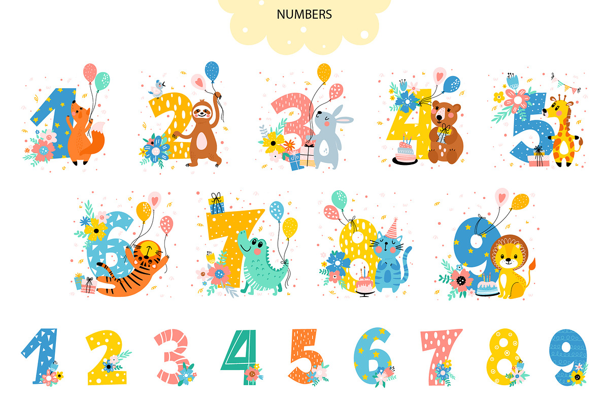 Cute Animals Birthday Greetings, an Animal Illustration by rosypatterns (Photo 3 of 6)