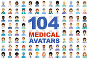 Medical avatars, a Healthcare Illustration by Gurza SHOP (Thumbnail 1 of 2)