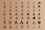 Letter A Logo Bundle Monogram Set, a Branding & Logo Template by Pixel Design (Thumbnail 2 of 5)