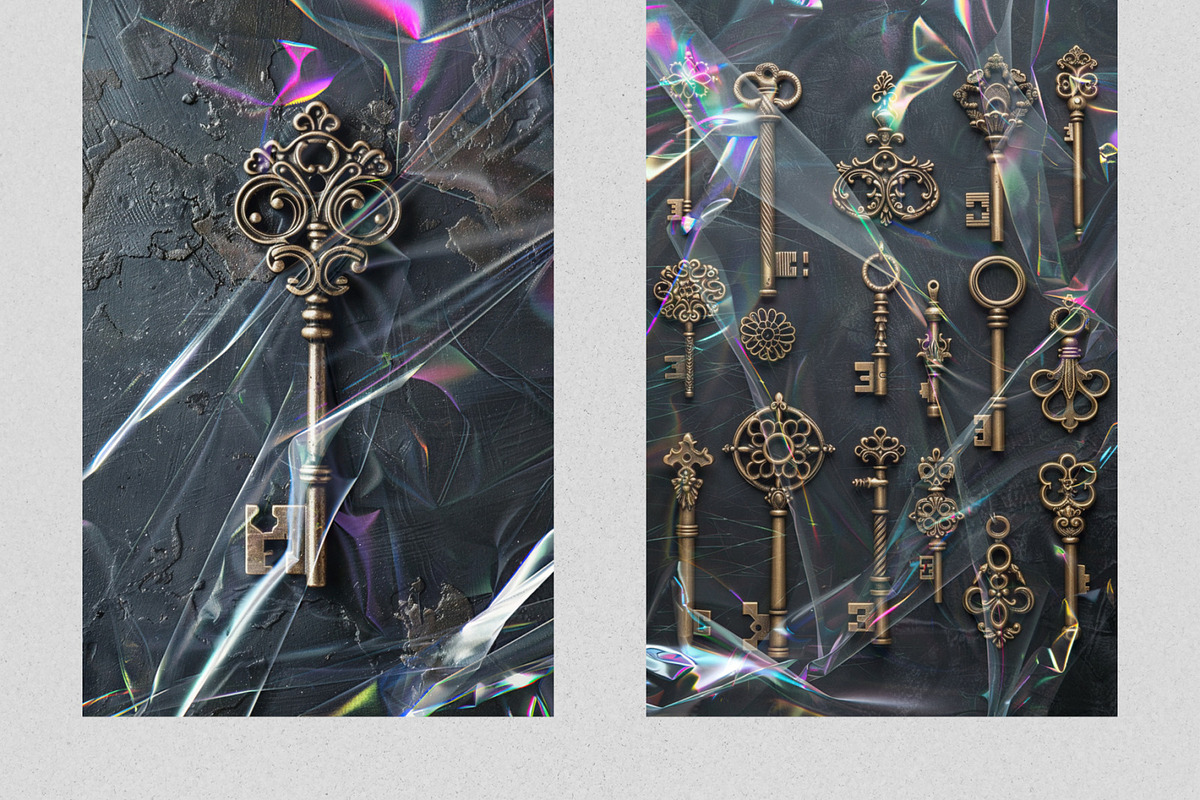Iridescent Cellophane Photo Overlays, a Texture Graphic by PhotoSpirit (Photo 2 of 9)
