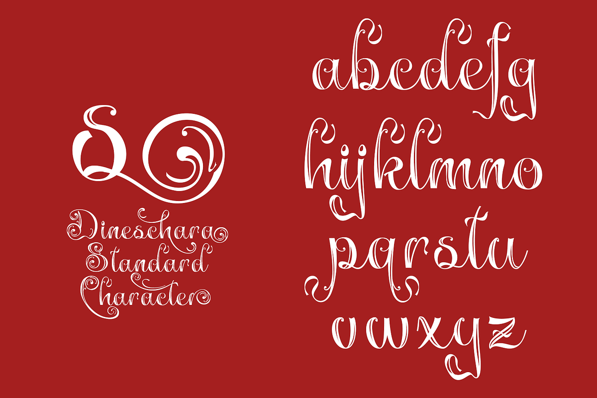 Dineschara Elegant Script, a Script Font by TypeClassHeroes (Photo 5 of 10)