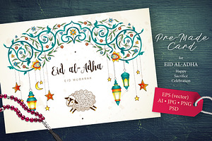 2. Eid Al-Adha Premade Card