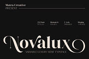 Novalux, a Serif Font by Matra Creative (Thumbnail 1 of 16)