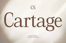 CS Cartage – Contemporary Font
