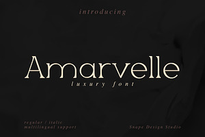 Amarvelle - Luxury Font