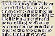 Creative Ligatures Font, a Serif Font by 177Studio (Thumbnail 7 of 8)