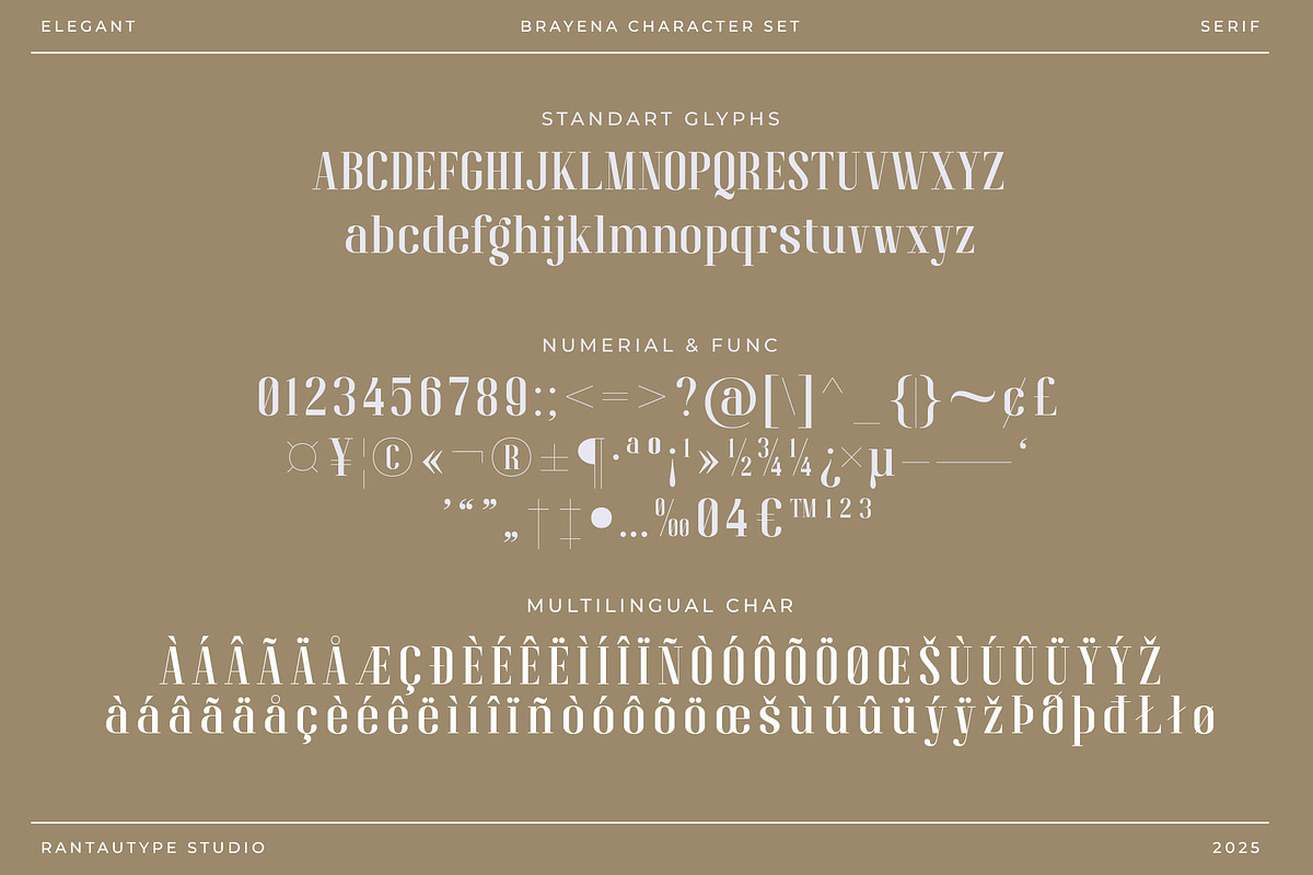 Brayena Elegant Serif Font, a Serif Font by RantautypeStudio (Photo 19 of 19)