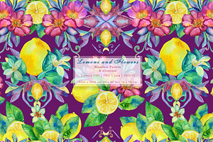 Lemons And Flowers Pattern