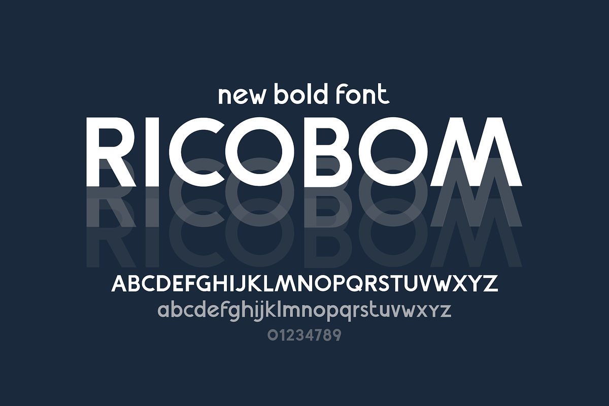RicoBom Bold Display Font, a Sans Serif Font by Redmixx Design (Photo 1 of 6)