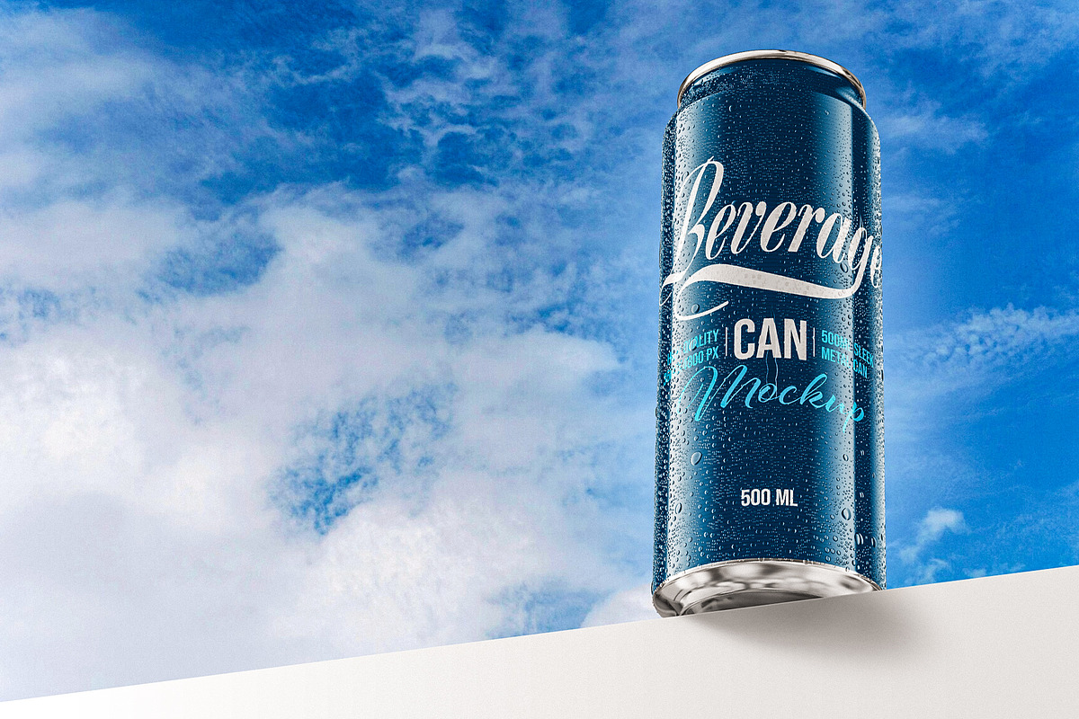 500ml Classic Can Mockup | ANIMATED, a Packaging Mockup by AY Mock-Ups (Photo 11 of 15)