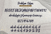 Problem Solver -Playful Display Font, a Script Font by Gassstype (Thumbnail 6 of 8)