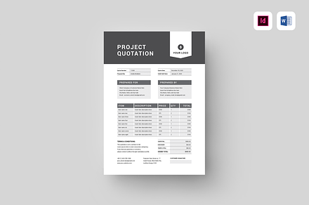 Project Quotation, a Stationery Template by Leaflove
