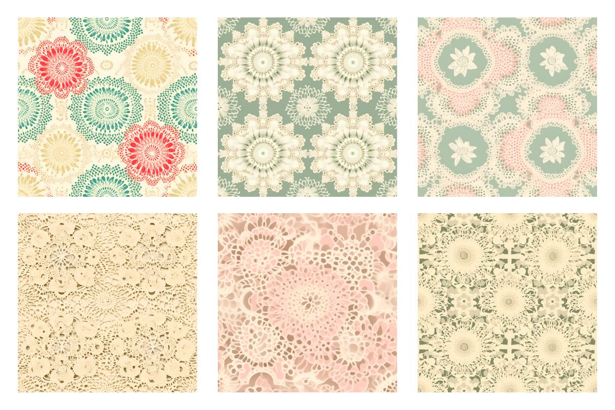 Vintage Doily Lace Seamless Pattern, a Pattern Graphic by Gloria Designed It (Photo 3 of 5)