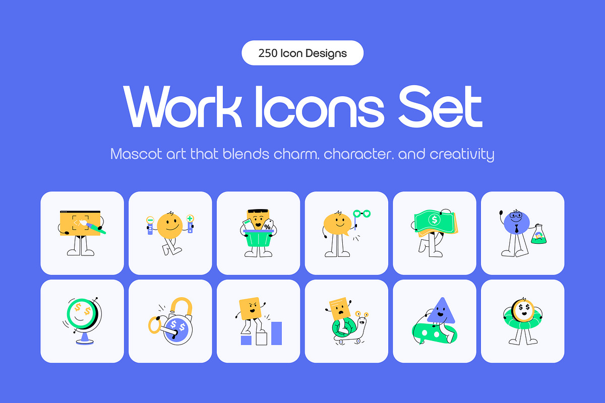250 Work Icons, an Emoji Icon by Prosymbols (Photo 1 of 15)