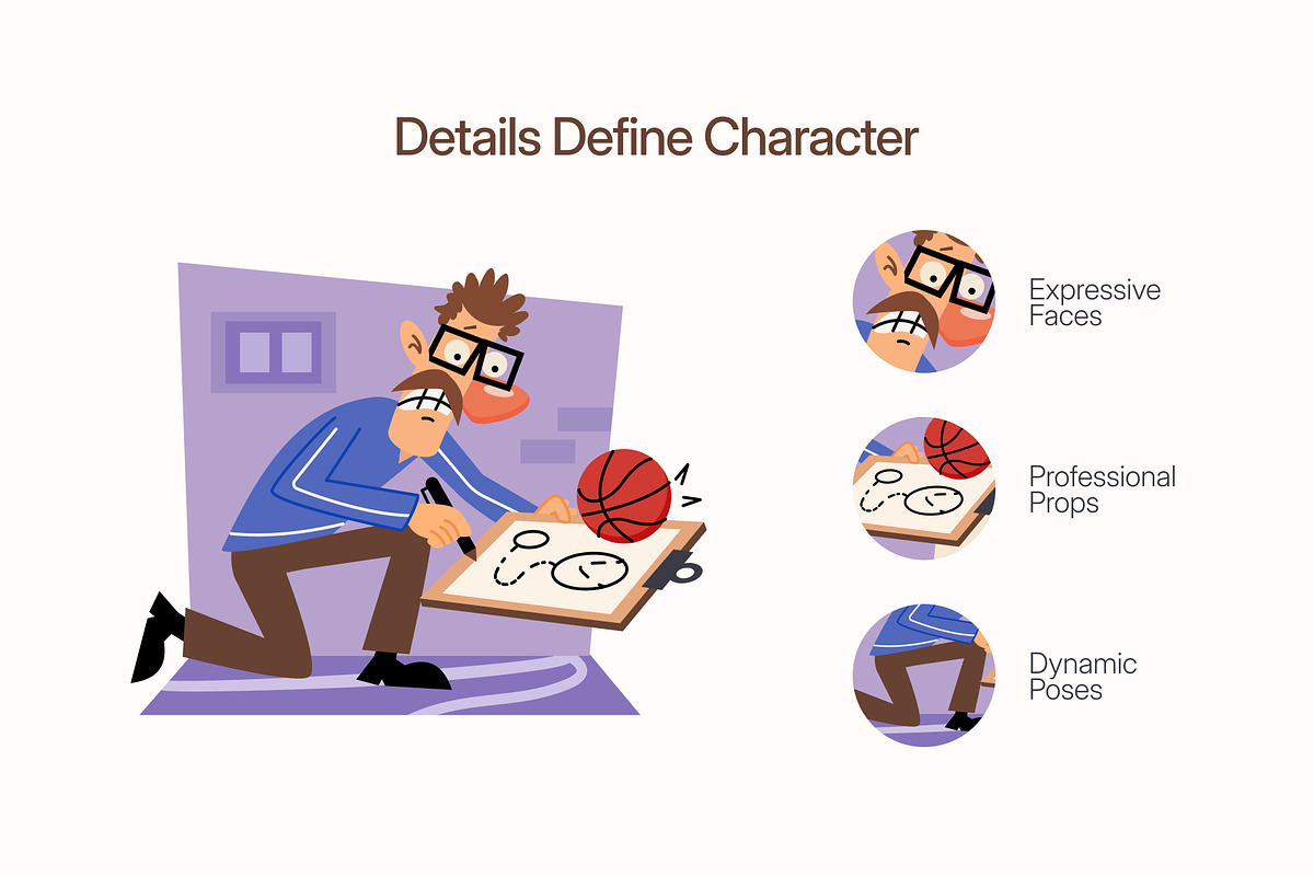 50 Professional Illustrations, a Person Illustration by Prosymbols (Photo 4 of 9)