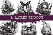 Haunted Halloween Procreate Stamps, a Brush Add-On by Papaya (Thumbnail 1 of 5)