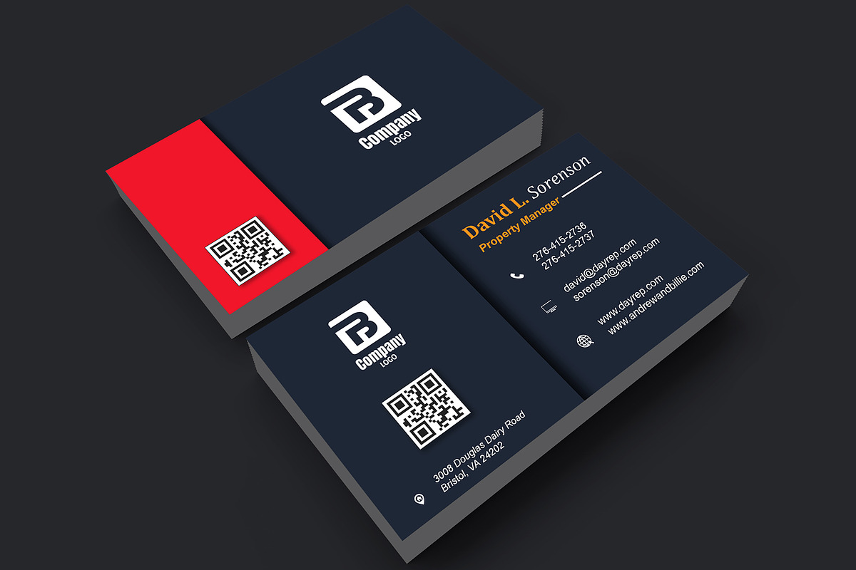 Bold Real Estate Card PSD preview 3