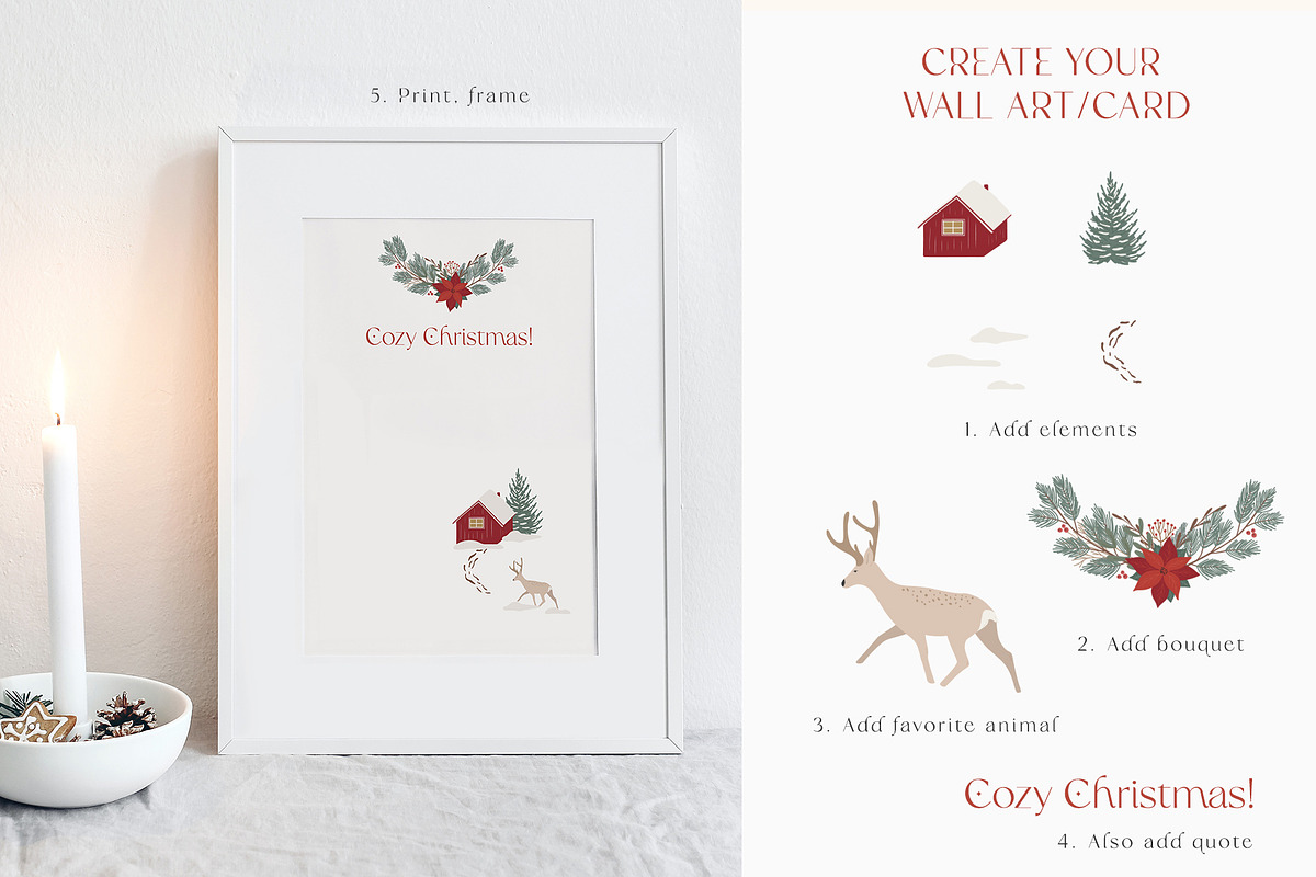 Christmas nature collection, a Seasonal Illustration by Alisovna (Photo 12 of 13)