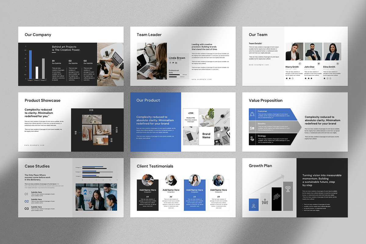 Minimal Presentation Template, a Presentation Template by Slide_Genius1 (Photo 6 of 7)