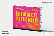 Banner Mockup, an Advertising Mockup by Unerispace (Thumbnail 1 of 2)