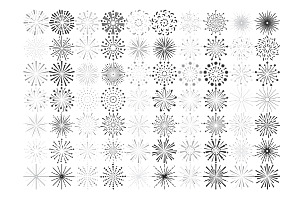 Firework Set 4 Procreate Brush Stamp