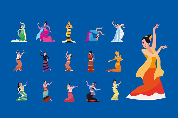Myanmar Traditional Dance Set preview 2