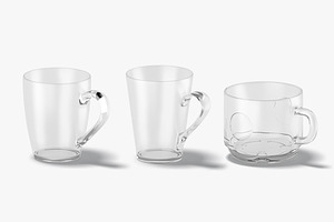 10 Glass Mug 3D Model