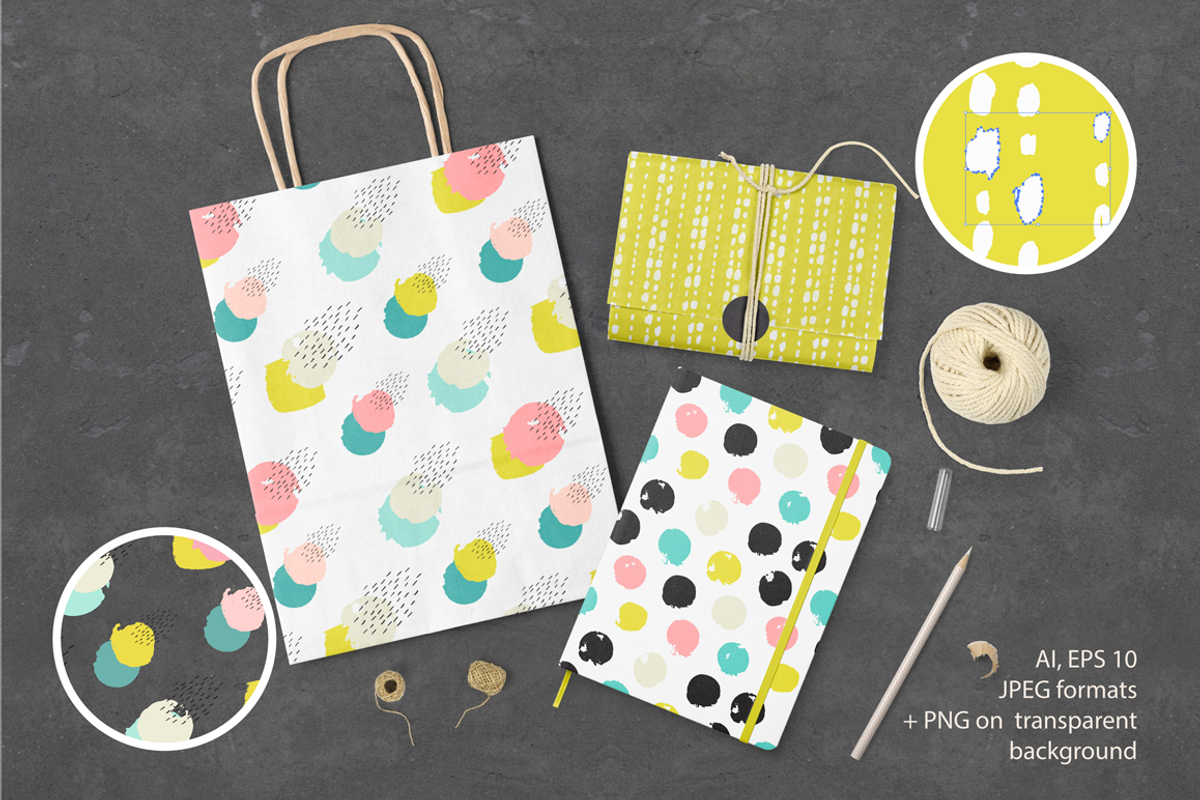 Fresh Pastel Patterns, a Pattern Graphic by Bosotochka♥Art (Photo 2 of 10)