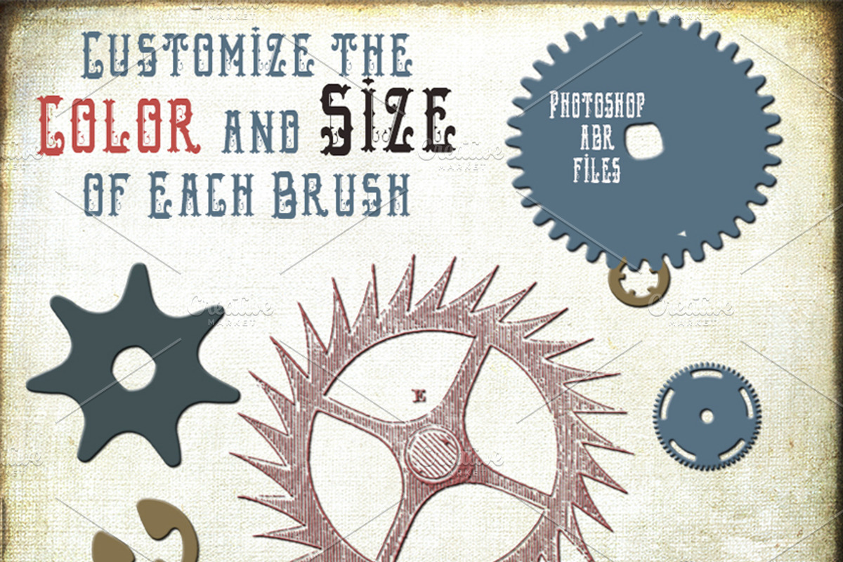 Steampunk Watch & Gear Brushes +, a Brush Add-On by Lone Star I&D (Photo 2 of 5)