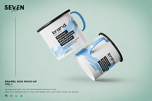 Enamel Mug Mockup, a Cups & Container Mockup by Se٧enStudio