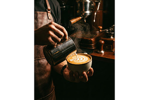 Barista Prepares Coffee, a Food & Drink Photo by CREATIVEDEF