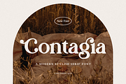 Contagia - Modern Stylish, a Serif Font by RockboyStd (Thumbnail 1 of 12)