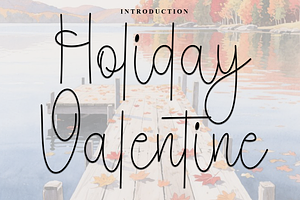 Holiday Valentine, a Handwritten Font by InermediaSTUDIO