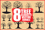 Elegant Tree Silhouette Bundle, an Illustration by Designs_River (Thumbnail 1 of 9)