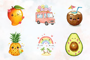 Cute Sweet Summer Clipart, an Illustration by RobertsArt (Thumbnail 3 of 7)