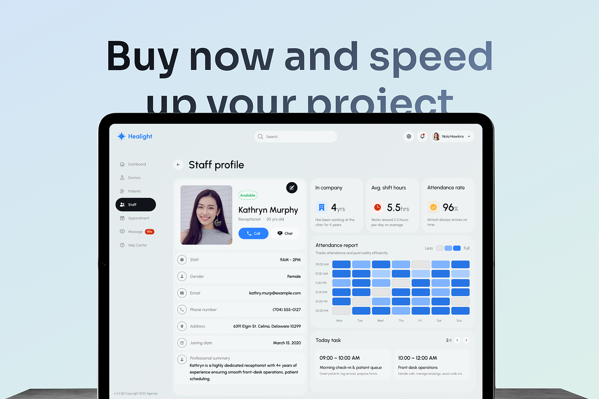 Healight - Multipurpose SAAS UI Kit, an UI Kit Template by Agensip Design Agency (Photo 10 of 10)
