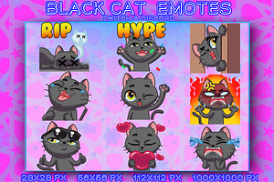 BLACK CAT EMOTES