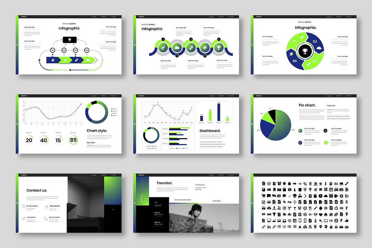 Sublime – Business PowerPoint, a Presentation Template by Dens Creative Studio (Photo 5 of 6)