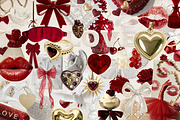 Velvet Hearts: Collage Pack, an Object Graphic by TiriCo (Thumbnail 4 of 10)